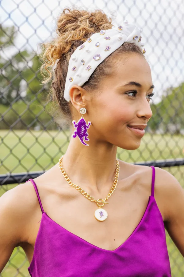 TCU White Logo Headband-Brianna Cannon New