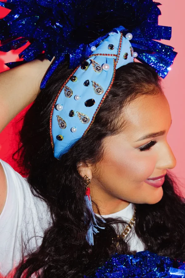 Tennessee Titans Blue Logo Headband-Brianna Cannon New
