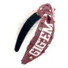 Texas A&M Adult Size GIG'EM AGGIES Cross Stitch Headband-Brianna Cannon Best