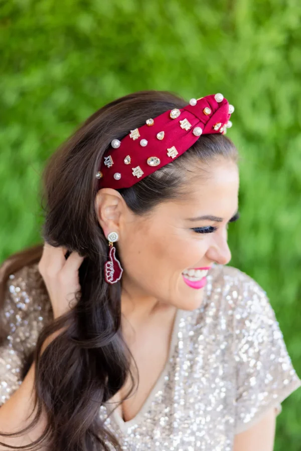 Texas A&M Gig'Em Thumbs-Up Earrings-Brianna Cannon Hot