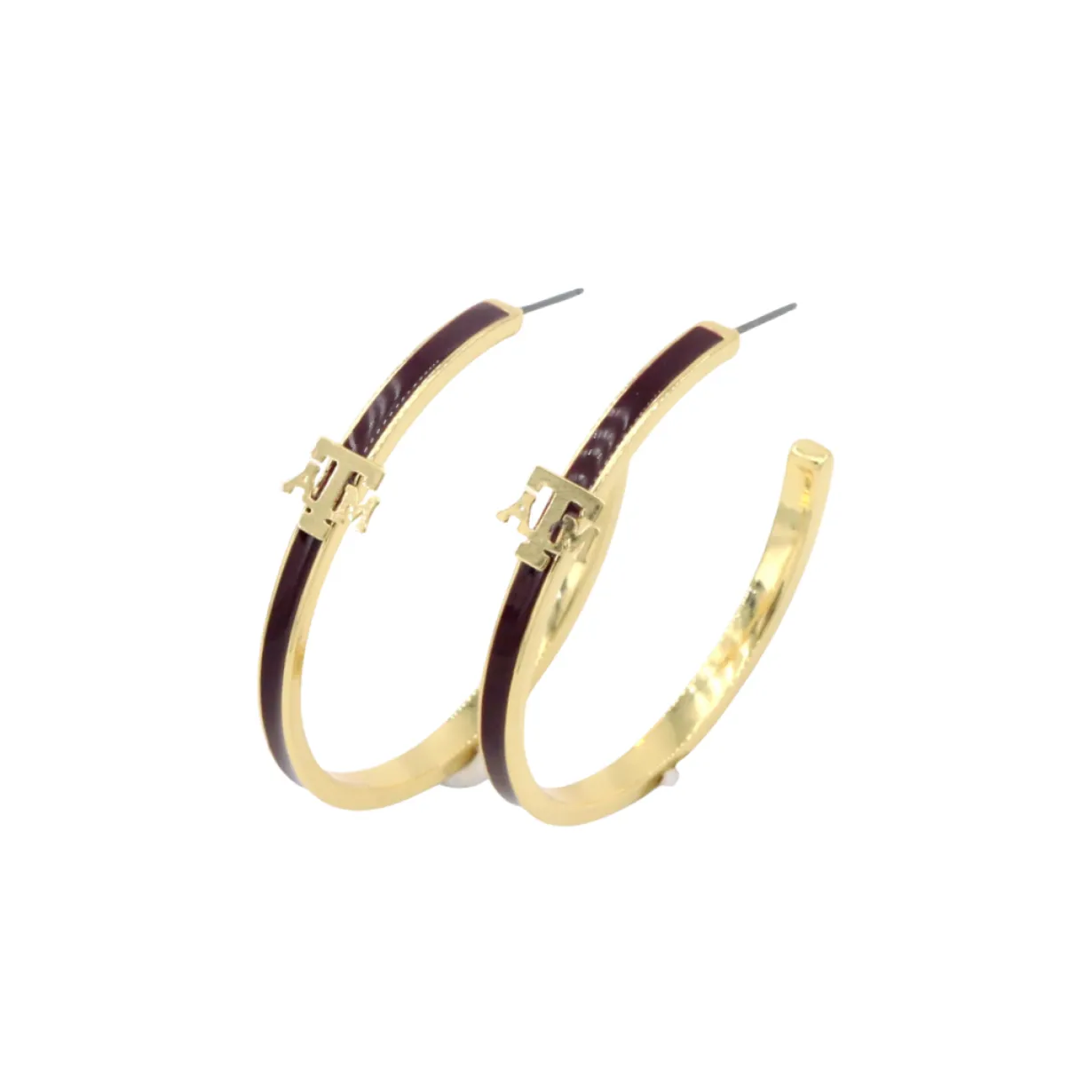 texas_am_logo_hoop_earrin_0.webp Texas A&M Logo Hoop Earrings-Brianna Cannon Outlet