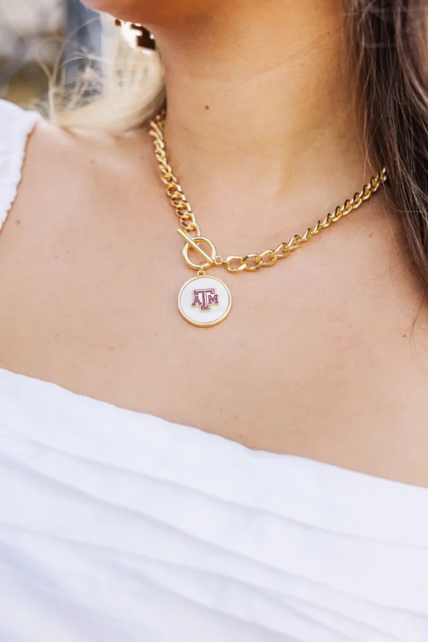 Texas A&M Logo Necklace-Brianna Cannon New