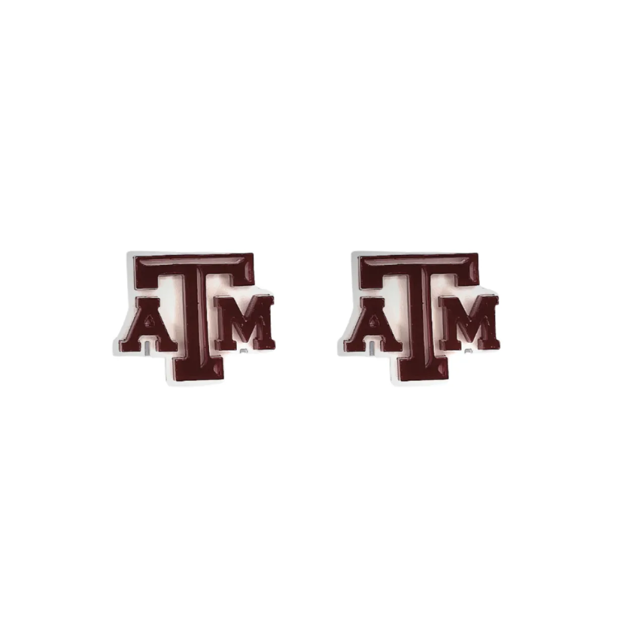 texas_am_maroon__white_lo_0.webp Texas A&M Maroon & White Logo Studs-Brianna Cannon Clearance