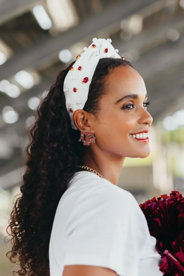 Texas A&M Pavé Logo Studs-Brianna Cannon Best