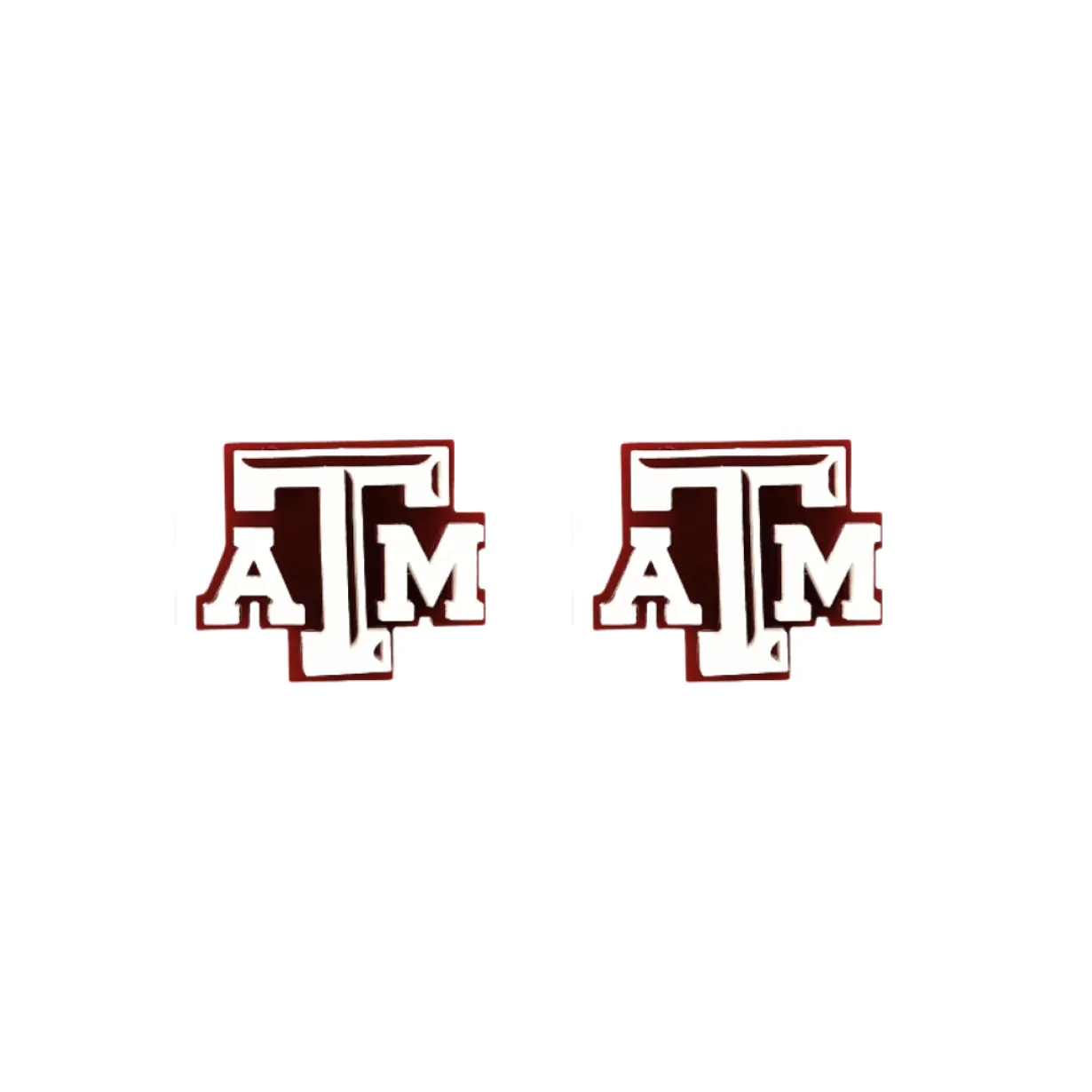 texas_am_white__maroon_lo_0.webp Texas A&M White & Maroon Logo Studs-Brianna Cannon Online