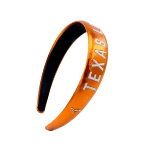 Texas Burnt Orange Thin Embroidered Headband-Brianna Cannon Best
