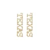 Texas Pavé Rhinestone Stud Earrings-Brianna Cannon Fashion