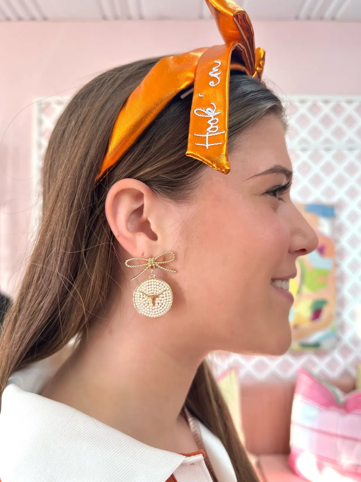 texas_pearl_bow_medallion_1.webp Texas Pearl Bow Medallion Earrings-Brianna Cannon New