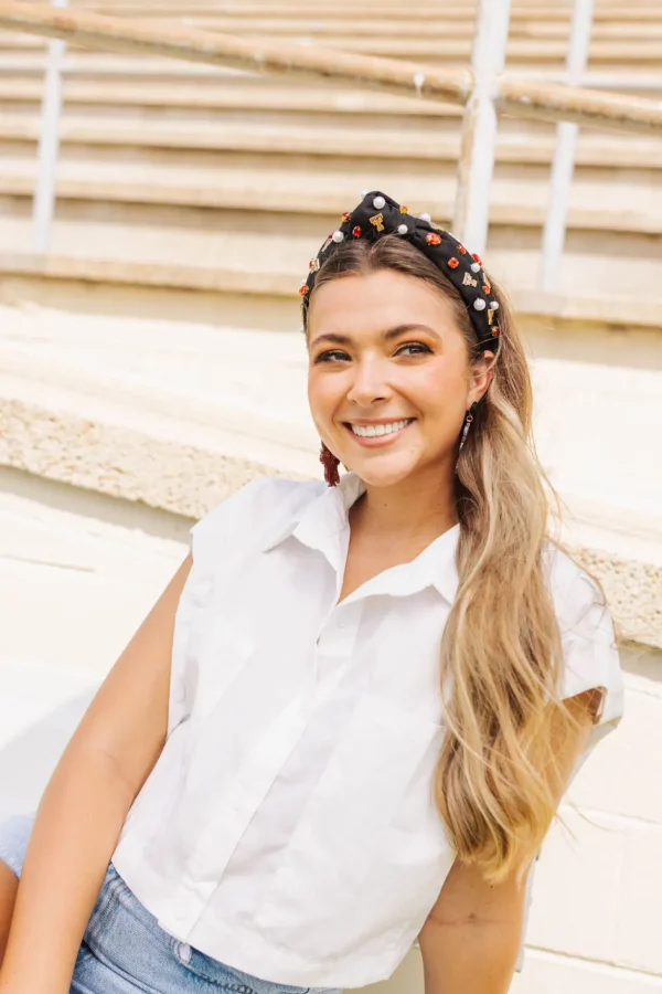 Texas Tech Black Logo Headband-Brianna Cannon Best