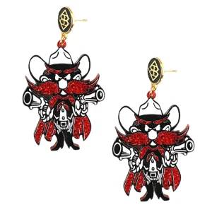 Texas Tech Raider Red Earrings-Brianna Cannon New