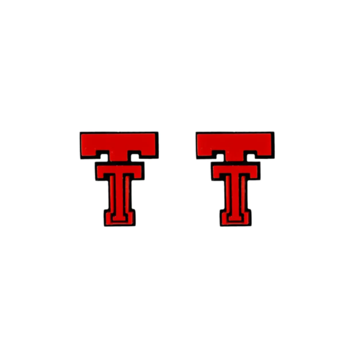 texas_tech_red_and_black__0.webp Texas Tech Red and Black Vintage Double T Studs-Brianna Cannon Sale