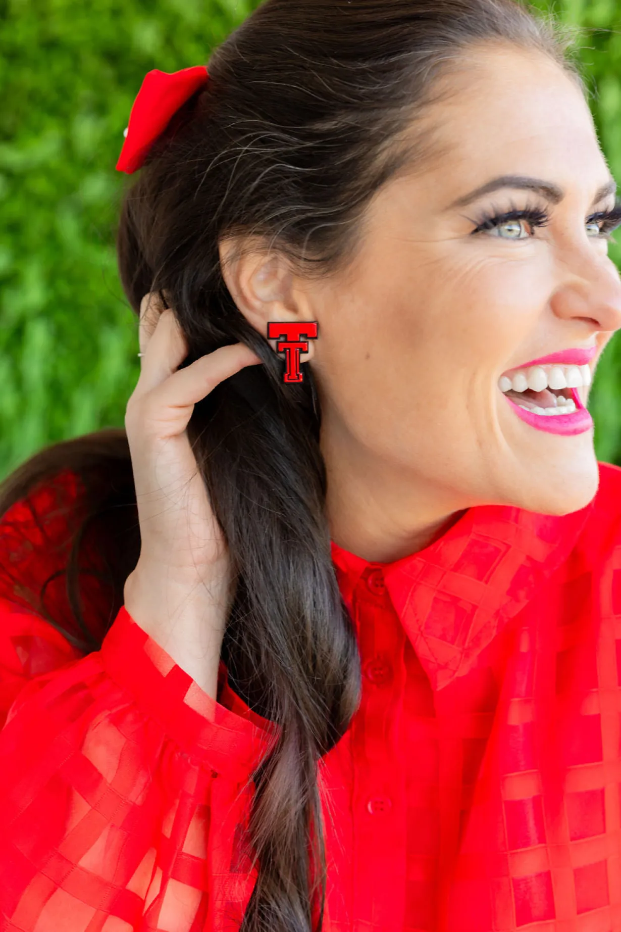 texas_tech_red_and_black__1.webp Texas Tech Red and Black Vintage Double T Studs-Brianna Cannon Sale