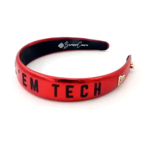 Texas Tech Red Thin Embroidered Headband-Brianna Cannon Discount