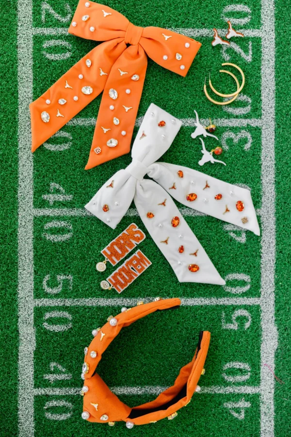 Texas White Bow Barrette-Brianna Cannon Sale