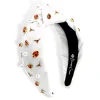 Texas White Logo Headband-Brianna Cannon Outlet