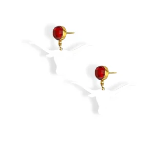 Texas White Mini Longhorn Earrings-Brianna Cannon Hot