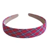 Thin Red Plaid Headband-Brianna Cannon Fashion