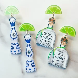 Top Shelf Tequila Earrings with Crystals-Brianna Cannon Hot
