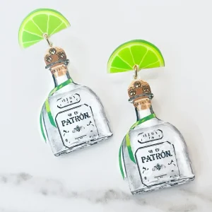Top Shelf Tequila Earrings with Crystals-Brianna Cannon Hot