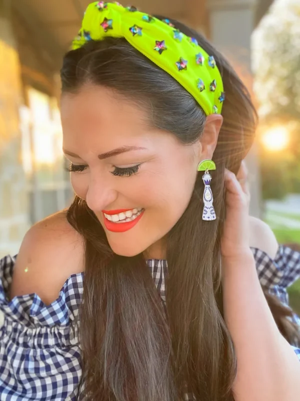 Top Shelf Tequila Earrings with Crystals-Brianna Cannon Hot