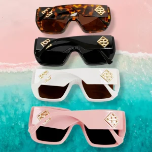Totally Tortoise BC Square Sunglasses with Polarized Lenses-Brianna Cannon Outlet