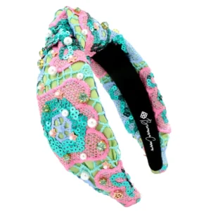 Turquoise Mosaic Headband-Brianna Cannon Outlet