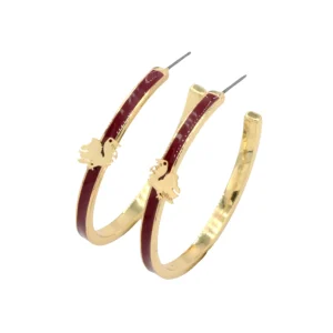 University of South Carolina Logo Hoop Earrings-Brianna Cannon Online
