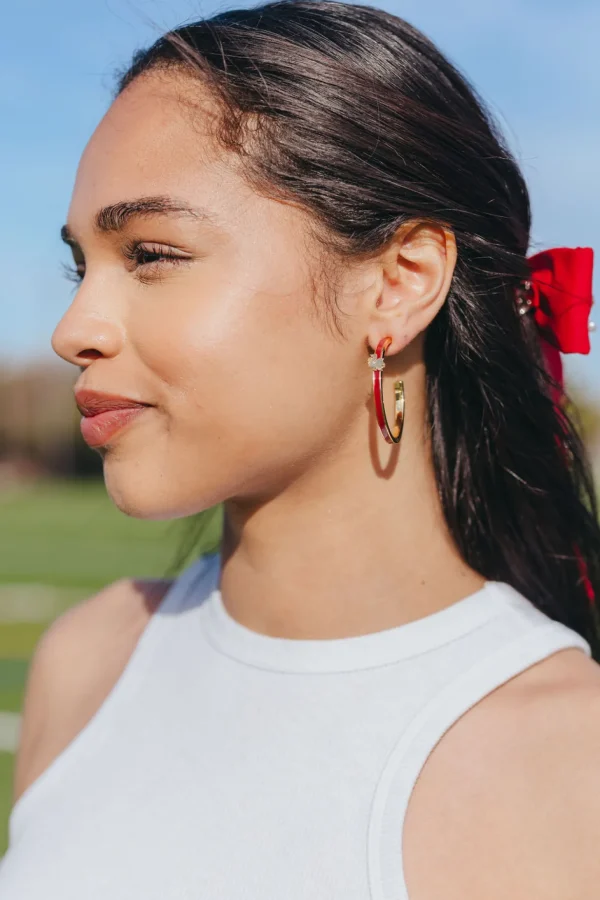 University of South Carolina Logo Hoop Earrings-Brianna Cannon Online