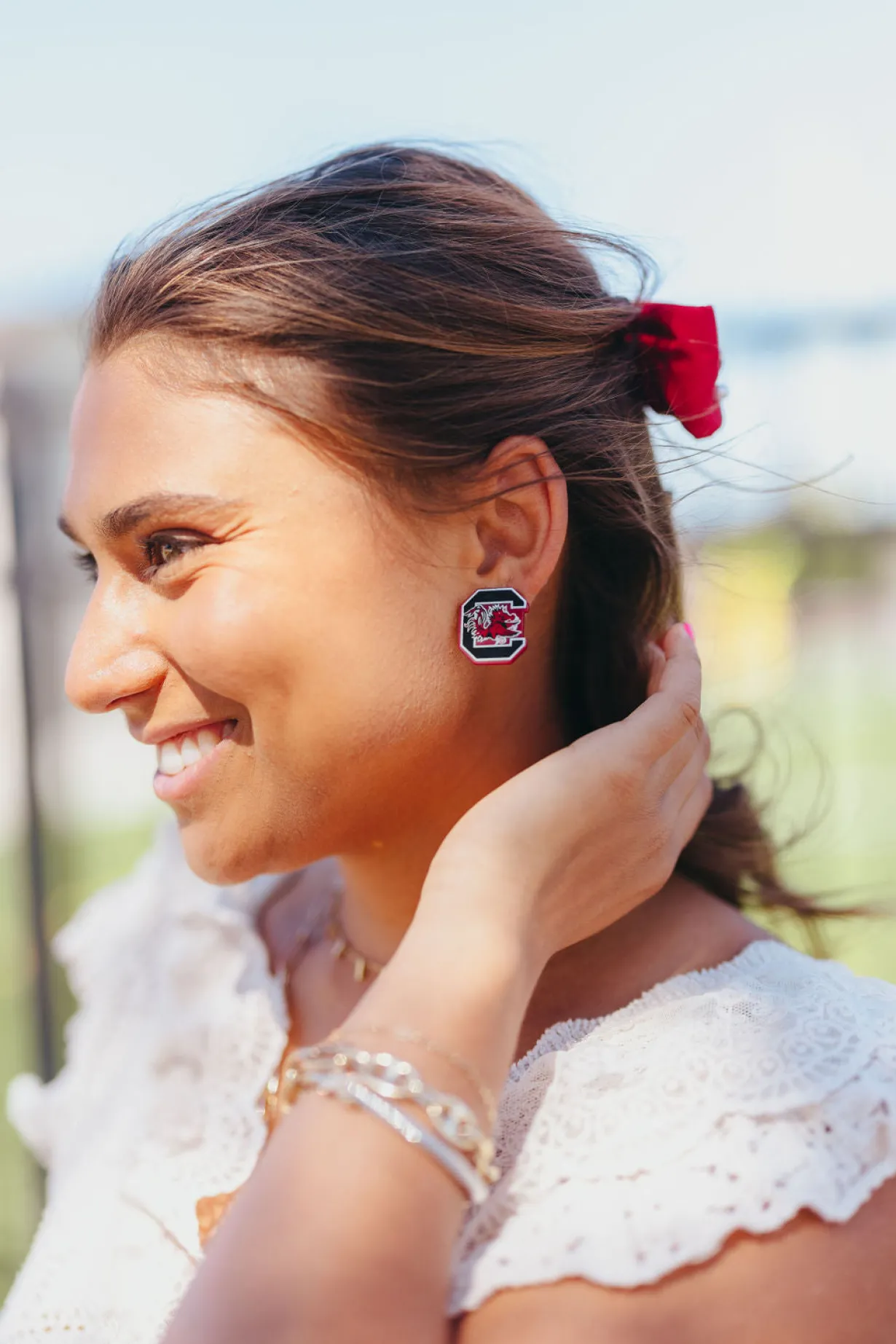 university_of_south_carol_1-14.webp University of South Carolina Garnet Logo Studs-Brianna Cannon Clearance
