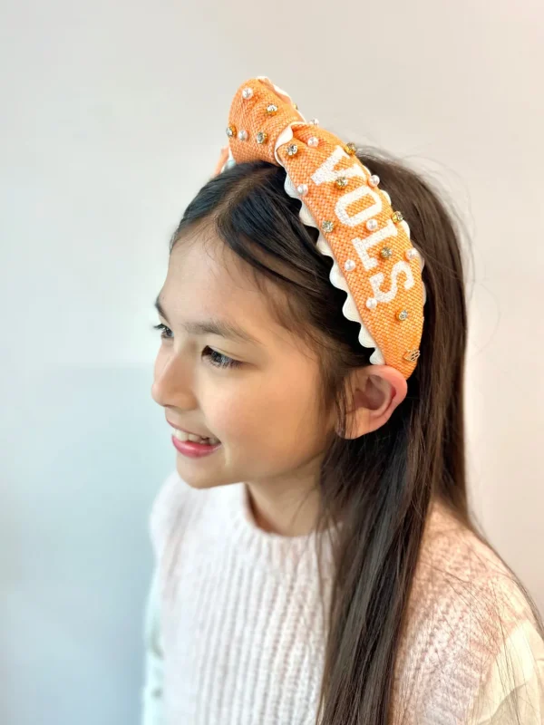 University of Tennessee Child Size VOLS Cross Stitch Headband-Brianna Cannon Discount