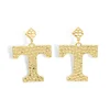 University of Tennessee Gold Logo Earring with BC Logo-Brianna Cannon Outlet