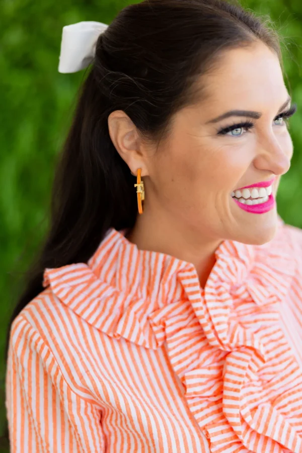 University of Tennessee Logo Hoop Earrings-Brianna Cannon Online