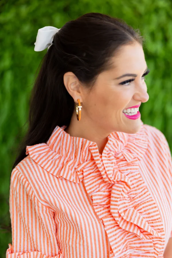 University of Tennessee Logo Hoop Earrings-Brianna Cannon Online