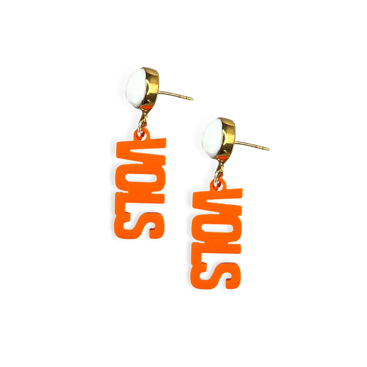 university_of_tennessee_m_0-1.webp University of Tennessee Mini Orange VOLS Earrings-Brianna Cannon Fashion