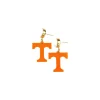University of Tennessee Mini Orange Power T Earrings-Brianna Cannon Fashion