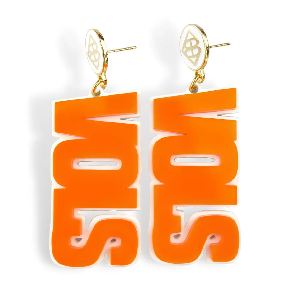 university_of_tennessee_o_0-6.webp University of Tennessee Orange and White VOLS Earrings-Brianna Cannon Sale