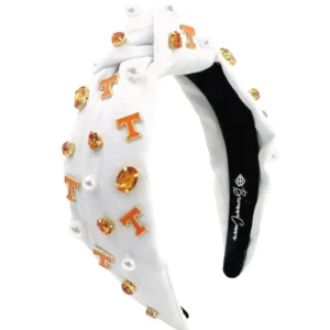 University of Tennessee White Logo Headband-Brianna Cannon Fashion
