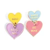 Valentine's 2023 - Conversation Hearts Drop Earrings-Brianna Cannon Outlet
