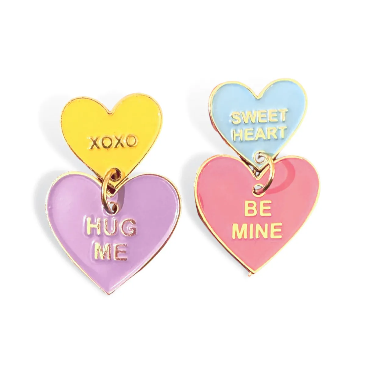 valentines___conversation_0.webp Valentine's 2023 - Conversation Hearts Drop Earrings-Brianna Cannon Outlet