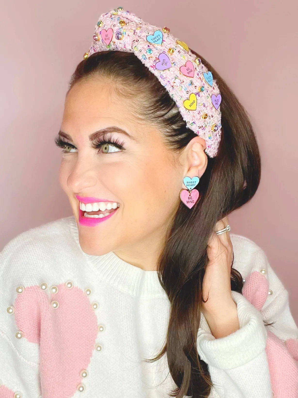 valentines___conversation_1.webp Valentine's 2023 - Conversation Hearts Drop Earrings-Brianna Cannon Outlet