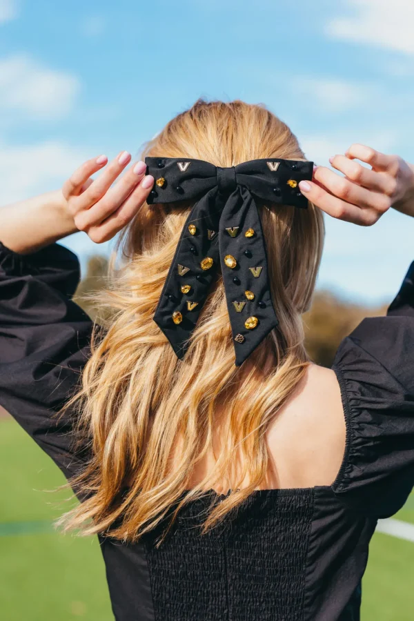 Vanderbilt Black Bow Barrette-Brianna Cannon Fashion