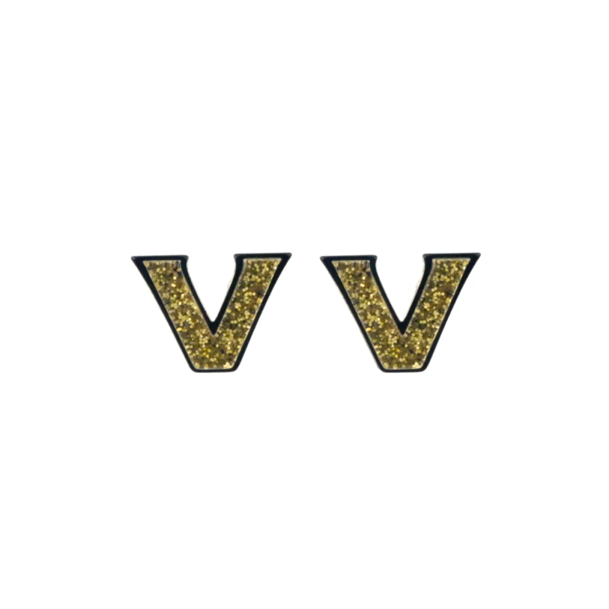 vanderbilt_gold_logo_stud_0.webp Vanderbilt Gold Logo Studs-Brianna Cannon Fashion