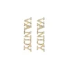 Vanderbilt VANDY Pavé Rhinestone Stud Earrings-Brianna Cannon Discount