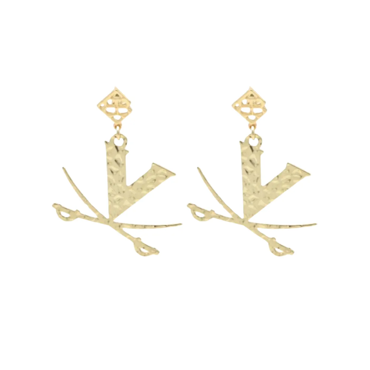 virginia_gold_logo_earrin_0.webp Virginia Gold Logo Earring with BC Logo-Brianna Cannon Sale