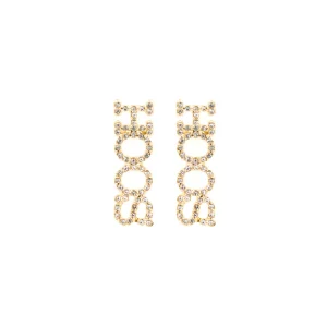 Virginia HOOS Pavé Rhinestone Stud Earrings-Brianna Cannon Hot