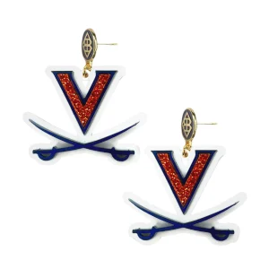 Virginia Logo Earrings-Brianna Cannon Best