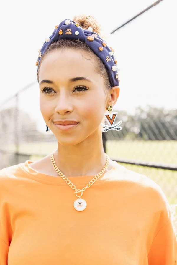 Virginia Logo Earrings-Brianna Cannon Best