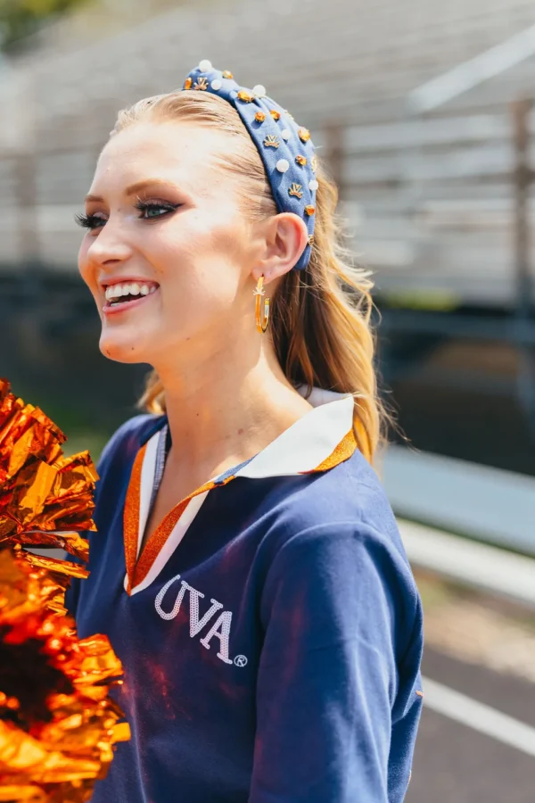 Virginia Logo Hoop Earrings-Brianna Cannon Online