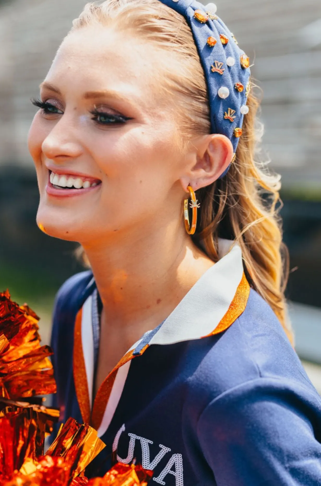 virginia_logo_hoop_earrin_3.webp Virginia Logo Hoop Earrings-Brianna Cannon Online