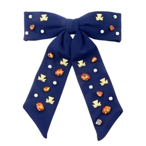 Virginia Navy Bow Barrette-Brianna Cannon Clearance